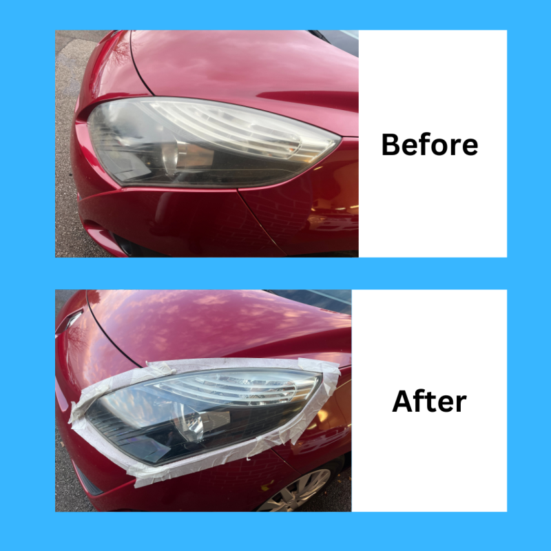 Before and After Headlight Restoration - Image 2