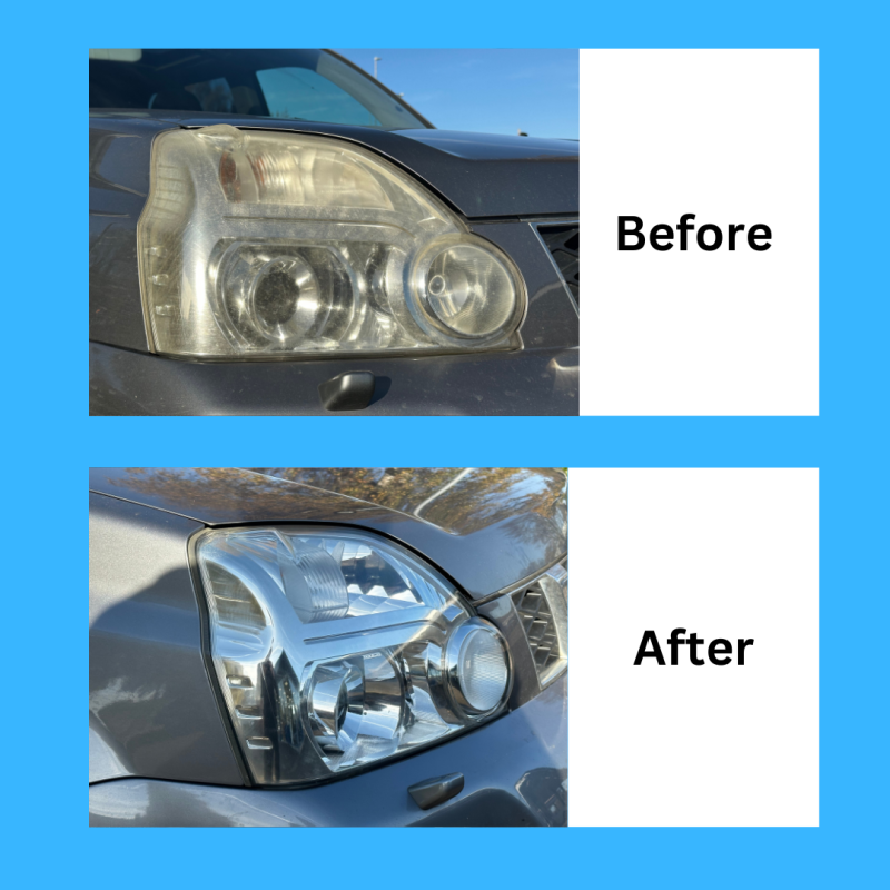 Before and After Headlight Restoration - Image 1